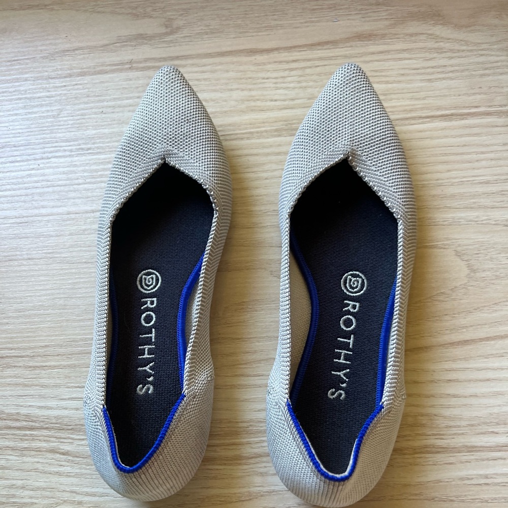 Rothy’s The Point Size 7.5 Grey Flat